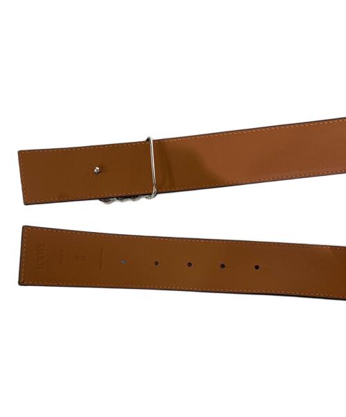 LOEWE（ロエベ）LOEWE (ロエベ) ANAGRAM BELT/アナグラムベルト ブラック サイズ:85/34の古着・服飾アイテム