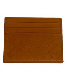 BOTTEGA VENETA（ボッテガベネタ）の古着「イントレチャートカードケース」｜ブラウン