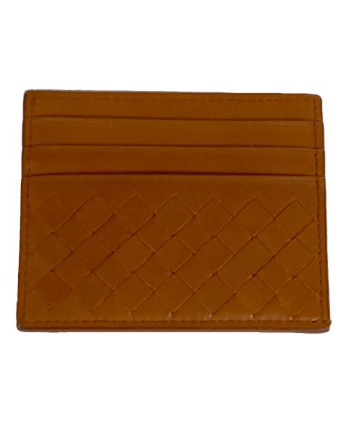 BOTTEGA VENETA（ボッテガベネタ）BOTTEGA VENETA (ボッテガベネタ) イントレチャートカードケース ブラウンの古着・服飾アイテム