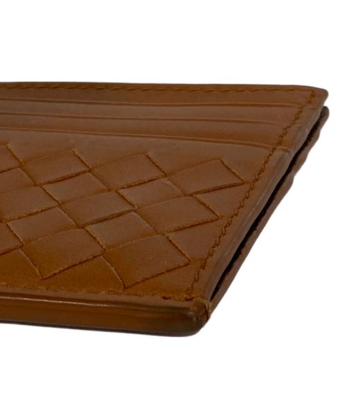 BOTTEGA VENETA（ボッテガベネタ）BOTTEGA VENETA (ボッテガベネタ) イントレチャートカードケース ブラウンの古着・服飾アイテム