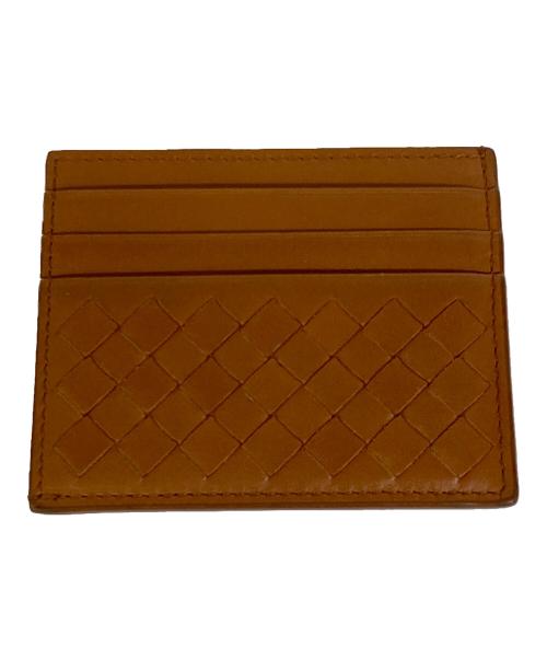 BOTTEGA VENETA（ボッテガベネタ）BOTTEGA VENETA (ボッテガベネタ) イントレチャートカードケース ブラウンの古着・服飾アイテム