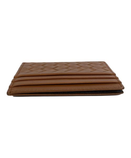 BOTTEGA VENETA（ボッテガベネタ）BOTTEGA VENETA (ボッテガベネタ) イントレチャートカードケース ブラウンの古着・服飾アイテム