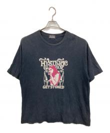 Hysteric Glamour（ヒステリックグラマー）の古着「GET STONEDプリントTシャツ」｜ネイビー