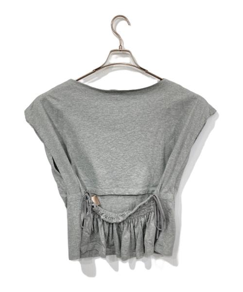 Curensology（カレンソロジー）Curensology (カレンソロジー) バックシャーリングTシャツ グレー サイズ:Fの古着・服飾アイテム