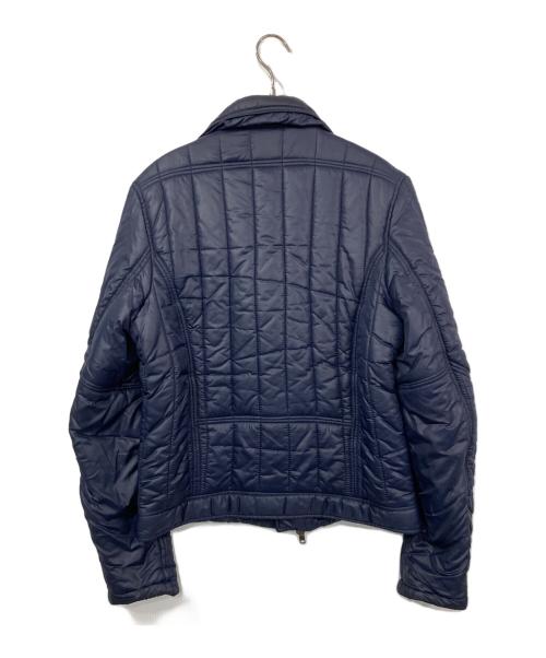 DIESEL（ディーゼル）DIESEL (ディーゼル) 中綿ライダースジャケット ネイビー サイズ:Lの古着・服飾アイテム