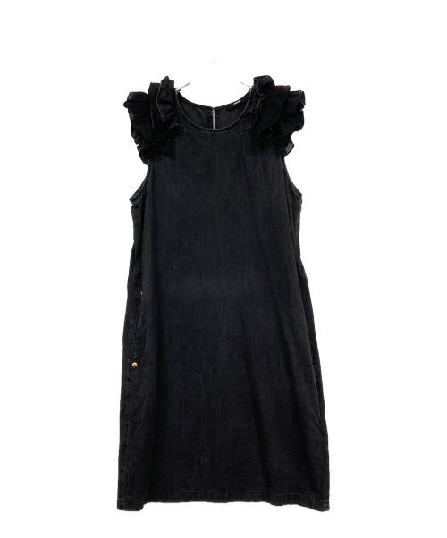 DIESEL（ディーゼル）DIESEL (ディーゼル) ノースリーブワンピース ブラック サイズ:XXSの古着・服飾アイテム