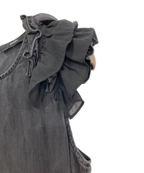 DIESEL（ディーゼル）DIESEL (ディーゼル) ノースリーブワンピース ブラック サイズ:XXSの古着・服飾アイテム