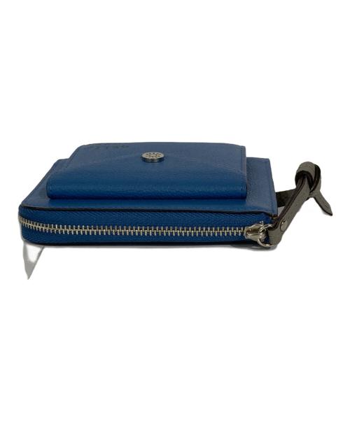 PELLE BORSA（ペレボルサ）PELLE BORSA (ペレボルサ) ミニL字財布 ブルーの古着・服飾アイテム