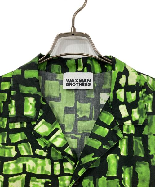 WAXMAN BROTHERS（ワックスマンブラザーズ）WAXMAN BROTHERS (ワックスマンブラザーズ) オープンカラーシャツ グリーン サイズ:Mの古着・服飾アイテム