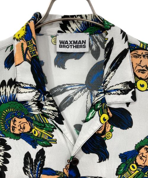 WAXMAN BROTHERS（ワックスマンブラザーズ）WAXMAN BROTHERS (ワックスマンブラザーズ) オープンカラーシャツ ホワイト サイズ:Lの古着・服飾アイテム