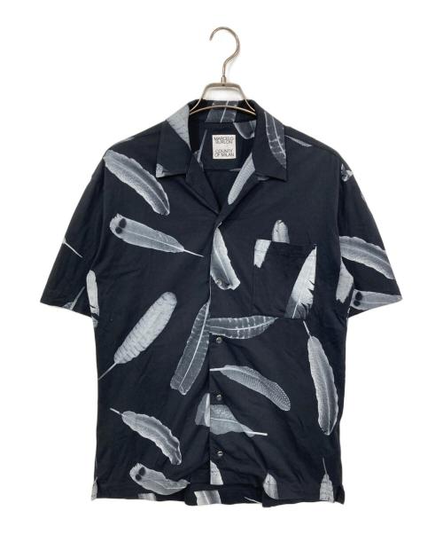 MARCELO BURLON（マルセロバーロン）MARCELO BURLON (マルセロバーロン) オープンカラーシャツ ブラック サイズ:Sの古着・服飾アイテム