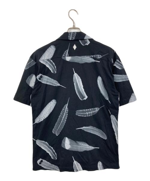 MARCELO BURLON（マルセロバーロン）MARCELO BURLON (マルセロバーロン) オープンカラーシャツ ブラック サイズ:Sの古着・服飾アイテム