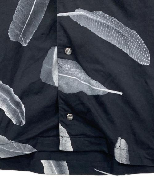 MARCELO BURLON（マルセロバーロン）MARCELO BURLON (マルセロバーロン) オープンカラーシャツ ブラック サイズ:Sの古着・服飾アイテム