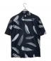 MARCELO BURLON (マルセロバーロン) オープンカラーシャツ ブラック サイズ:S：5000円