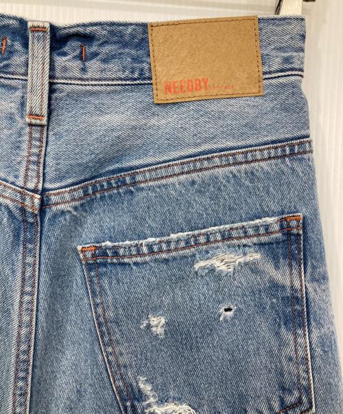 NEEDBY herritage（ニードバイ ヘリテージ）NEEDBY herritage (ニードバイ ヘリテージ) LISA ダメージデニムパンツ インディゴ サイズ:24の古着・服飾アイテム