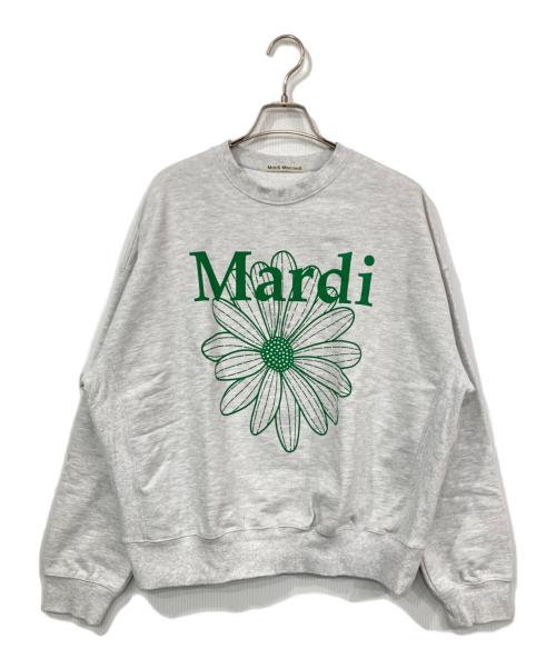 Mardi Mercredi（マルディメクルディ）Mardi Mercredi (マルディメクルディ) プリントスウェット ライトグレー サイズ:表記無しの古着・服飾アイテム