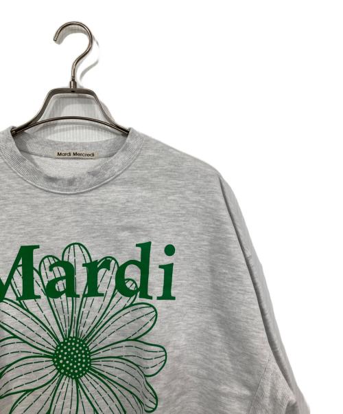 Mardi Mercredi（マルディメクルディ）Mardi Mercredi (マルディメクルディ) プリントスウェット ライトグレー サイズ:表記無しの古着・服飾アイテム