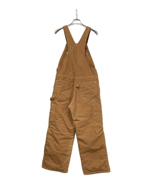 CarHartt（カーハート）CarHartt (カーハート) 裏キルトダブルニーオーバーオール ブラウン サイズ:81㎝(W32)の古着・服飾アイテム
