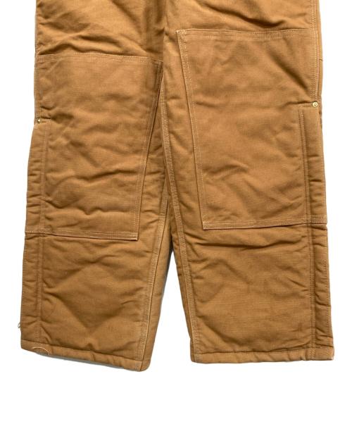 CarHartt（カーハート）CarHartt (カーハート) 裏キルトダブルニーオーバーオール ブラウン サイズ:81㎝(W32)の古着・服飾アイテム