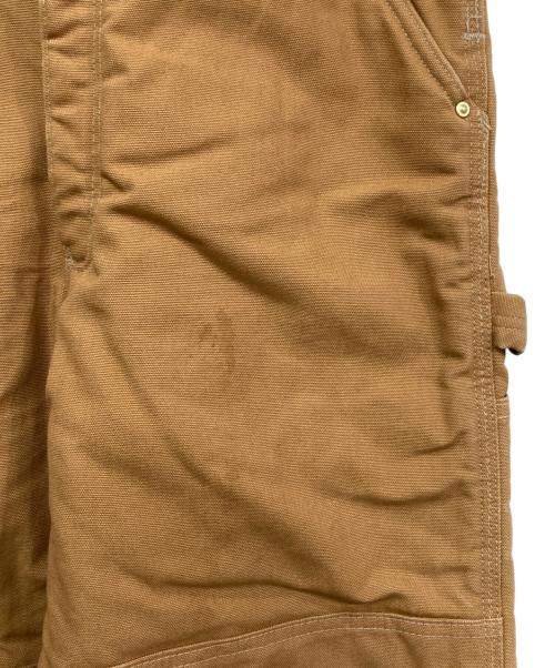 CarHartt（カーハート）CarHartt (カーハート) 裏キルトダブルニーオーバーオール ブラウン サイズ:81㎝(W32)の古着・服飾アイテム