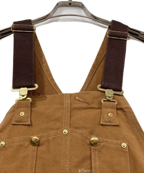 CarHartt（カーハート）CarHartt (カーハート) 裏キルトダブルニーオーバーオール ブラウン サイズ:81㎝(W32)の古着・服飾アイテム