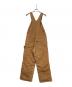 CarHartt (カーハート) 裏キルトダブルニーオーバーオール ブラウン サイズ:81㎝(W32)：6000円