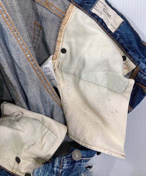 Denim & Supply Ralph Lauren（デニム＆サプライ ラルフローレン）DENIM & SUPPLY RALPH LAUREN (デニム＆サプライ ラルフローレン) ダメージデニムパンツ インディゴ サイズ:SLIMの古着・服飾アイテム