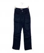 AURALEEオーラリー）の古着「LINEN DOUBLE FACE 5P PANTS」｜ネイビー