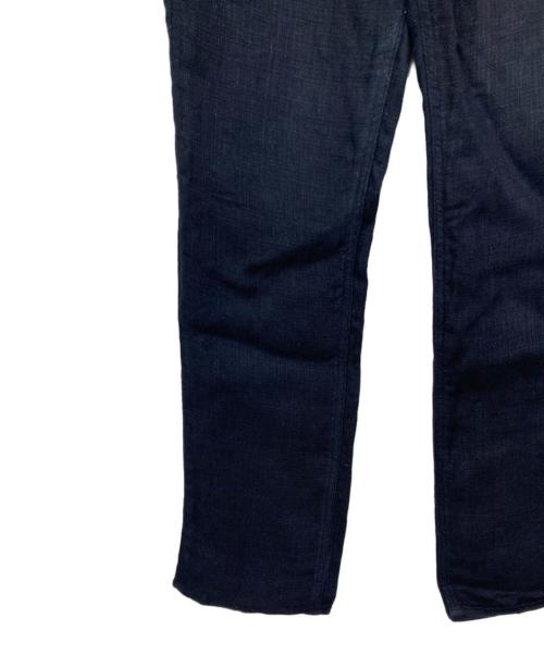 AURALEE（オーラリー）AURALEE (オーラリー) LINEN DOUBLE FACE 5P PANTS ネイビーの古着・服飾アイテム