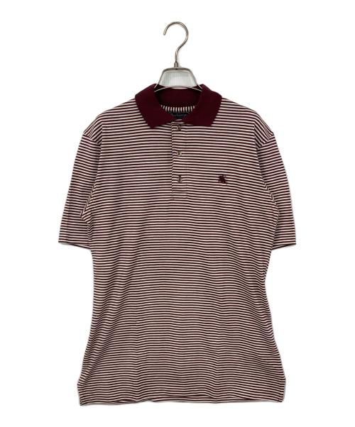 BURBERRY（バーバリー）BURBERRY (バーバリー) ポロシャツ ブラウン×ホワイト サイズ:Sの古着・服飾アイテム