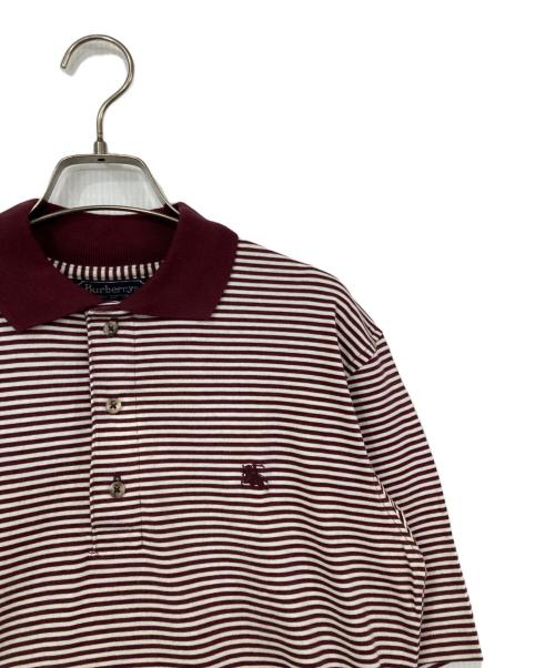 BURBERRY（バーバリー）BURBERRY (バーバリー) ポロシャツ ブラウン×ホワイト サイズ:Sの古着・服飾アイテム