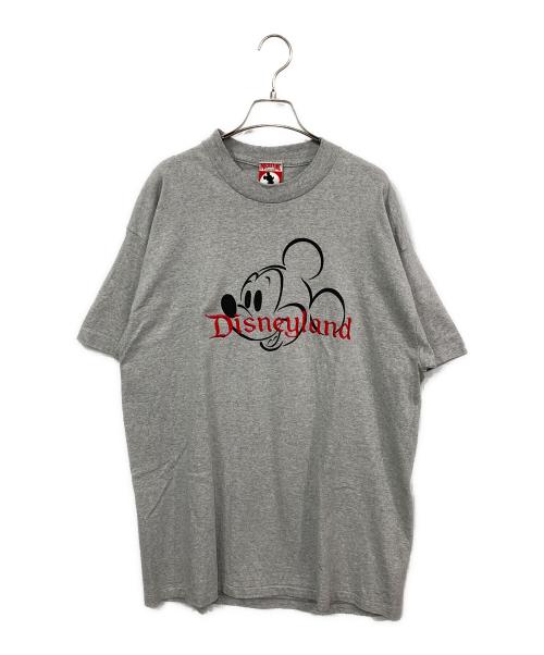 DISNEY（ディズニー）DISNEY (ディズニー) 刺繍プリントTシャツ グレー サイズ:XLの古着・服飾アイテム