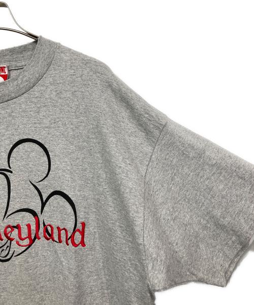 DISNEY（ディズニー）DISNEY (ディズニー) 刺繍プリントTシャツ グレー サイズ:XLの古着・服飾アイテム