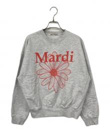 Mardi Mercredi（マルディメクルディ）の古着「プリントスウェット」｜ライトグレー
