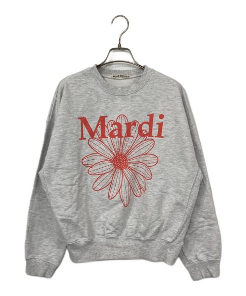 Mardi Mercredi（マルディメクルディ）Mardi Mercredi (マルディメクルディ) プリントスウェット ライトグレー サイズ:FREEの古着・服飾アイテム