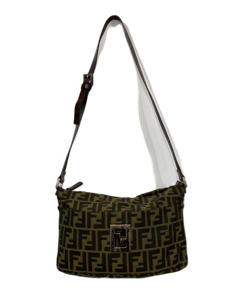 FENDI（フェンディ）FENDI (フェンディ) ズッカ柄ショルダーバッグ ブラウンの古着・服飾アイテム