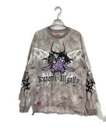 GALFY×クロミ（ガルフィー×クロミ）の古着「イルガルフィームラ染めロンTee」｜グレー