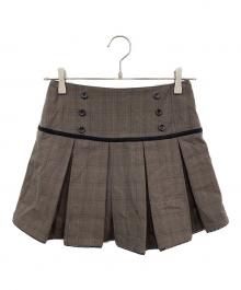 ANDMARY（アンドマリー）の古着「Miu pleats skirt」｜ブラウン