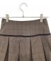 中古・古着 ANDMARY (アンドマリー) Miu pleats skirt ブラウン サイズ:M：5000円