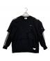SeeSew（シーソー）の古着「LAYERD DAMAGE SWEAT/レイヤードダメージスウェット」｜ブラック