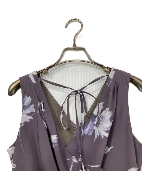 Snidel（スナイデル）Snidel (スナイデル) ペイントフラワープリントワンピース パープル サイズ:Mの古着・服飾アイテム