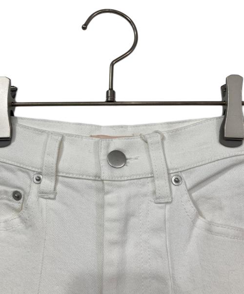 Resexxy（リゼクシー）Resexxy (リゼクシー) カットアウトリボンデニムパンツ ホワイト サイズ:S 未使用品の古着・服飾アイテム