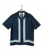KITHキス）の古着「24ss BORDER STRIPE THOMPS」｜ネイビー