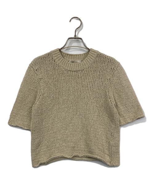 Plage（プラージュ）Plage (プラージュ) Italian yarn CO half ニット ベージュ サイズ:Fの古着・服飾アイテム