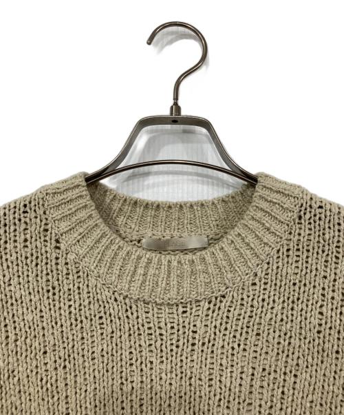 Plage（プラージュ）Plage (プラージュ) Italian yarn CO half ニット ベージュ サイズ:Fの古着・服飾アイテム