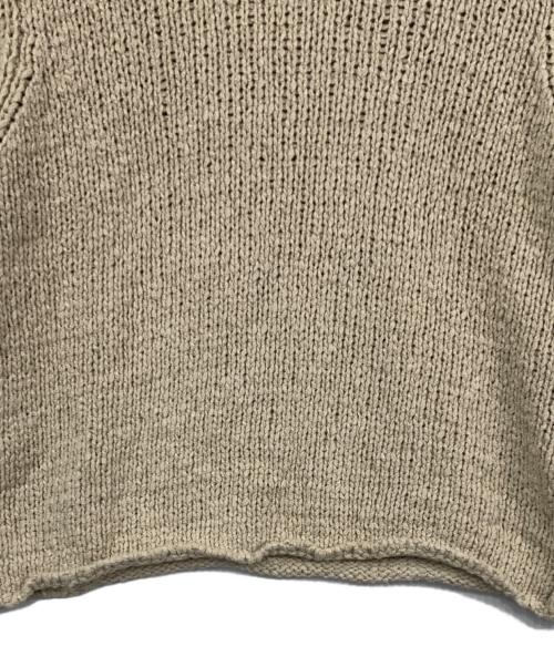 Plage（プラージュ）Plage (プラージュ) Italian yarn CO half ニット ベージュ サイズ:Fの古着・服飾アイテム