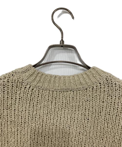 Plage（プラージュ）Plage (プラージュ) Italian yarn CO half ニット ベージュ サイズ:Fの古着・服飾アイテム