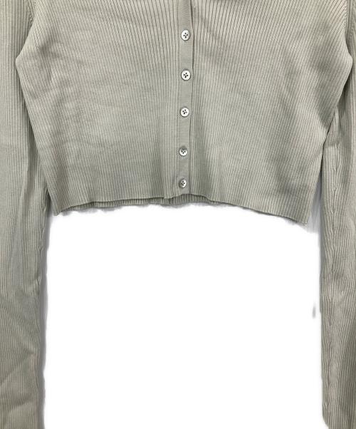 Plage（プラージュ）Plage (プラージュ) Vネッククロップドカーディガン グリーン サイズ:Fの古着・服飾アイテム