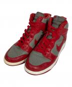 NIKEナイキ）の古着「DUNK HI RETRO QS/ダンク ハイ レトロ クイックストライク」｜グレー×レッド