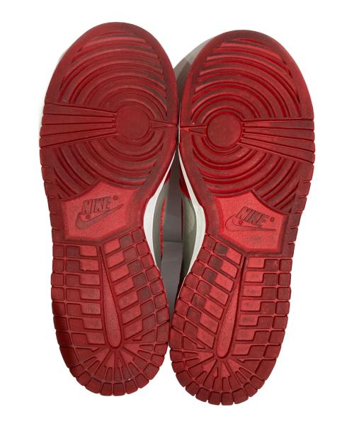 NIKE（ナイキ）NIKE (ナイキ) DUNK HI RETRO QS/ダンク ハイ レトロ クイックストライク グレー×レッド サイズ:US9.5の古着・服飾アイテム